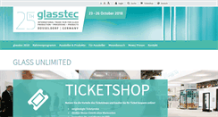 Desktop Screenshot of glasstec.de