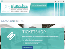 Tablet Screenshot of glasstec.de